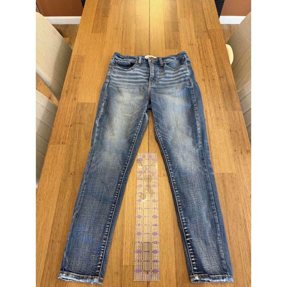 BKE Billie High Rise Ankle Skinny Jeans - Medium Wash Stretch Denim 29